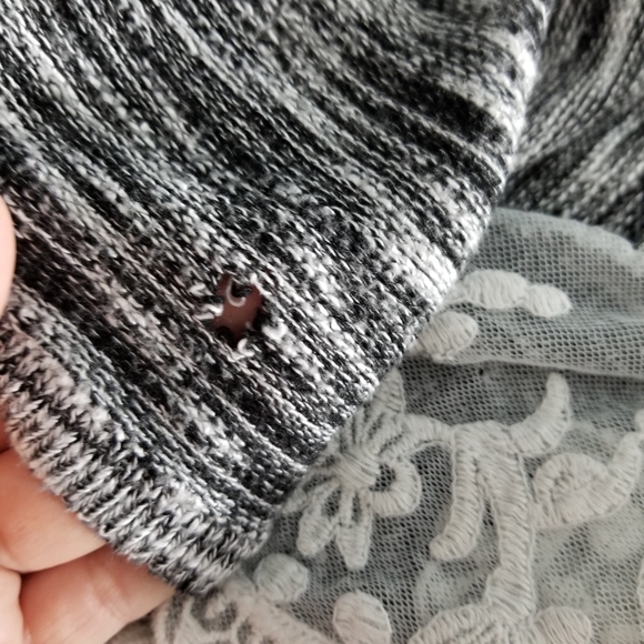 OLIVIA SKY | lace trimmed open cardigan - Picture 5 of 5